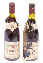 Red Wine: Domaine Jean-Louis Chave Hermitage 1983, two bottles