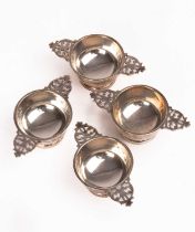 A set of four Victorian silver salts