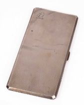 A silver cigarette case