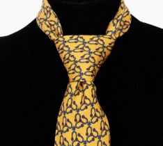 Two Hermès silk ties