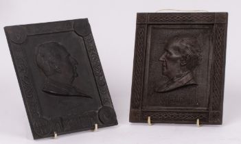 Two early 20th Century cast plaques, by Booth and Brooks Ltd.
