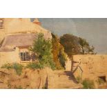 John McDougall (? -c1941)/The Old Welsh Homestead/signed, inscribed verso/watercolour,