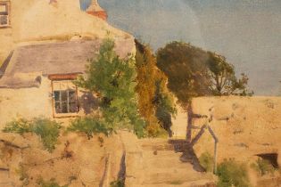 John McDougall (? -c1941)/The Old Welsh Homestead/signed, inscribed verso/watercolour,