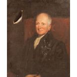 English School, 19th Century/Portrait of a Gentleman/half-length,
