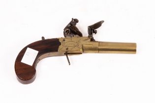 A Queen Anne flintlock pistol, W Ketland & Co.