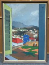 E Bamford/Crete 1964/inscribed and dated on reverse/oil on canvas,