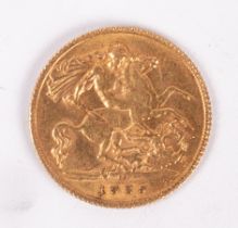 George V 1925 half-sovereign CONDITION REPORT: Condition information is not usually