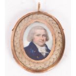 Manner of Adam Buck (1759-1833)/Portrait Miniature of a Gentleman/shoulder-length,
