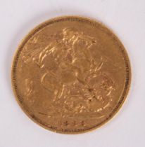 A Victorian 1888 full sovereign,