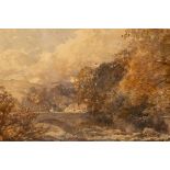 John II Syer (1846-1913)/A Welsh Stream/signed and dated 1872/watercolour,