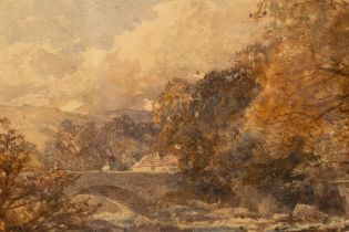 John II Syer (1846-1913)/A Welsh Stream/signed and dated 1872/watercolour,