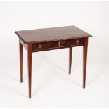 A mahogany side table,