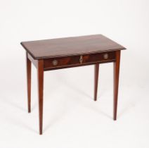 A mahogany side table,