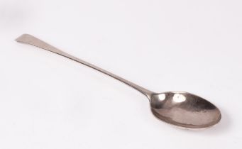 A Scottish silver basting spoon, Patrick Robertson, Edinburgh circa 1770, crested, 32.