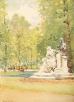 Robert Weir Allan (1852-1942)/In the Luxembourg Gardens/signed/watercolour,