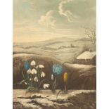 William Ward (1829-1908)/The Snowdrop/after Abraham Pether/mezzotint in colours,