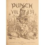 Punch, Volume 39, London, 1860-1861, Half Calf and marbled boards,