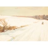 Michael Gordon Brockway (born 1919)/Winter Landscape/oil on canvas,