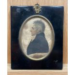 English School, circa 1820/Portrait Miniature of Rev. Francis Nicoll D.