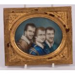 Italian School, 18th Century/Portrait Miniature of the Carracci Brothers/watercolour on ivory,