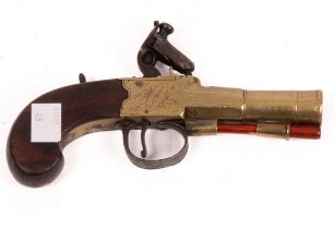 A small percussion cap pistol by Dust, London,