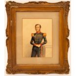 A Butterworth/Portrait of a Military Officer/three-quarter length,