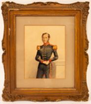 A Butterworth/Portrait of a Military Officer/three-quarter length,