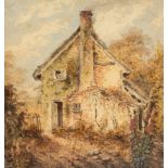 19th Century School/Cottage Garden/unsigned, dated verso 1832/watercolour,