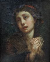 Continental School, 19th Century/The Penitent Mary Magdalene/oil on canvas,