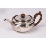 A George III silver teapot, Joseph Felix Podio, London 1807,