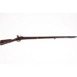 A flintlock rifle, the side plate engraved 'Danzig 1920', with ring strap and ramrod,