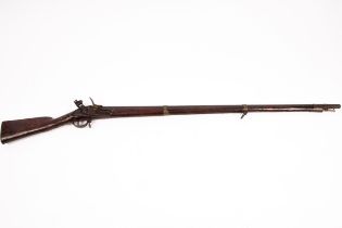 A flintlock rifle, the side plate engraved 'Danzig 1920', with ring strap and ramrod,