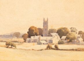 Frank Baker (1841-1919)/Widecombe in the Moor/watercolour,