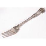 A matched set of silver Kings pattern flatware, fifteen tablespoons, Benjamin Smith,