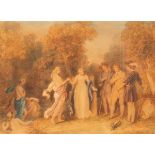 John Massey Wright (1777-1866)/Scene from Comus/watercolour,