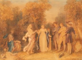 John Massey Wright (1777-1866)/Scene from Comus/watercolour,