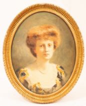 English School 19th Century/Portrait of a Lady/bust length,