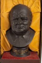 A Royal Doulton bust Commemorating the Centenary of the Birth of Winston Churchill 1874-1974,