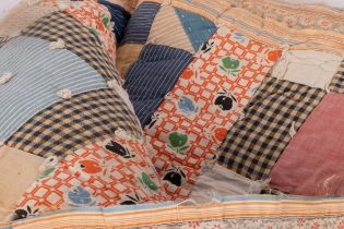 An American patchwork quilt, early 20th Century,