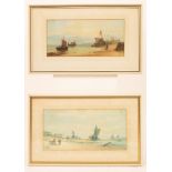 Braneham/On Shore Fishing Boats/a pair/signed/watercolour,