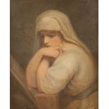 After George Romney/Portrait of Emma Hamilton as 'Contemplation'/pastels,