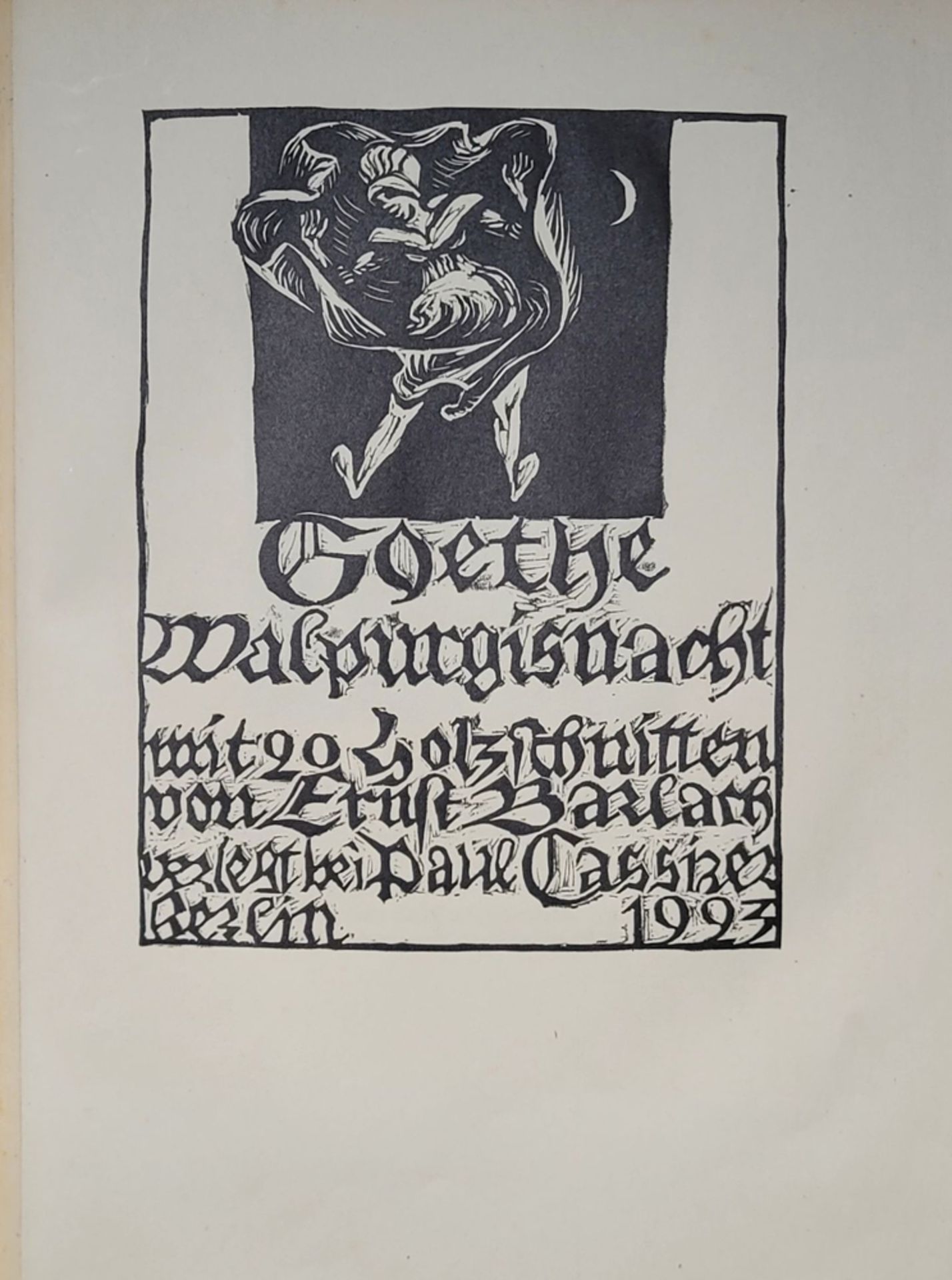Ernst Barlach - [Johann Wolfgang von] Goethe. Walpurgisnacht