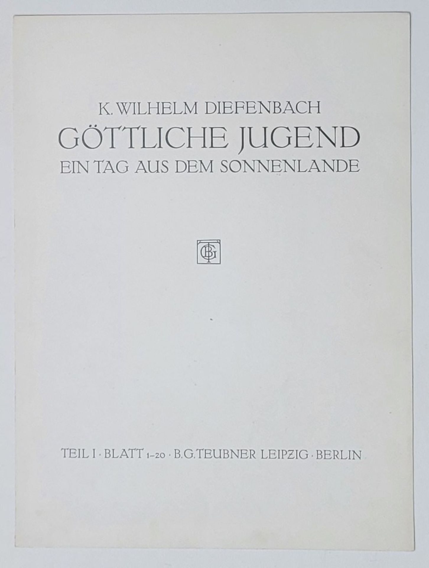 Karl Wilhelm Diefenbach. Göttliche Jugend. - Image 2 of 2