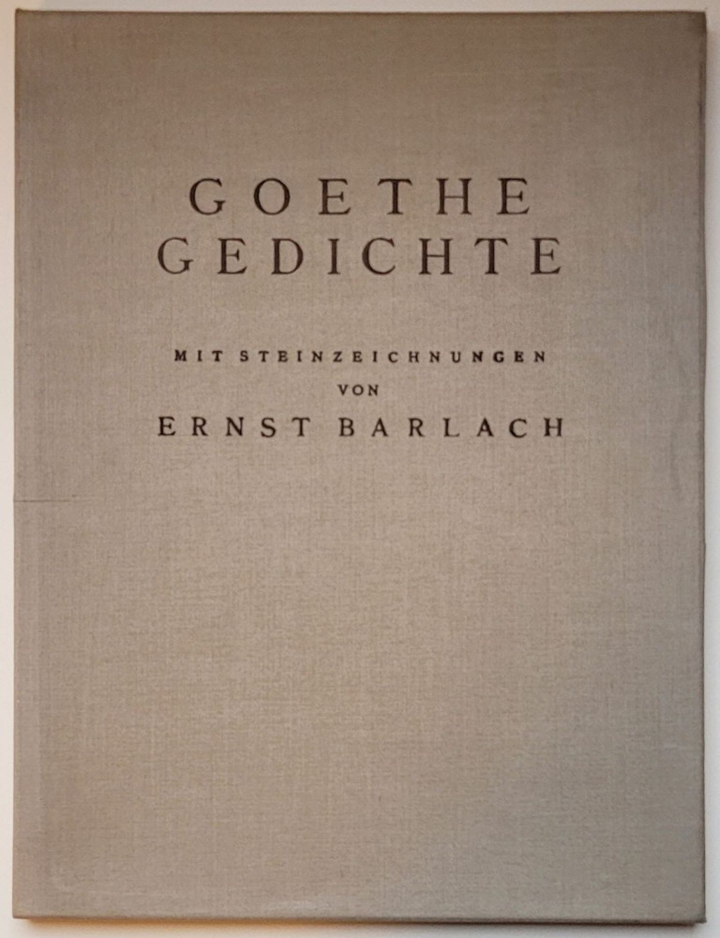 Ernst Barlach - Johann Wolfgang von Goethe. Gedichte. - Image 2 of 2