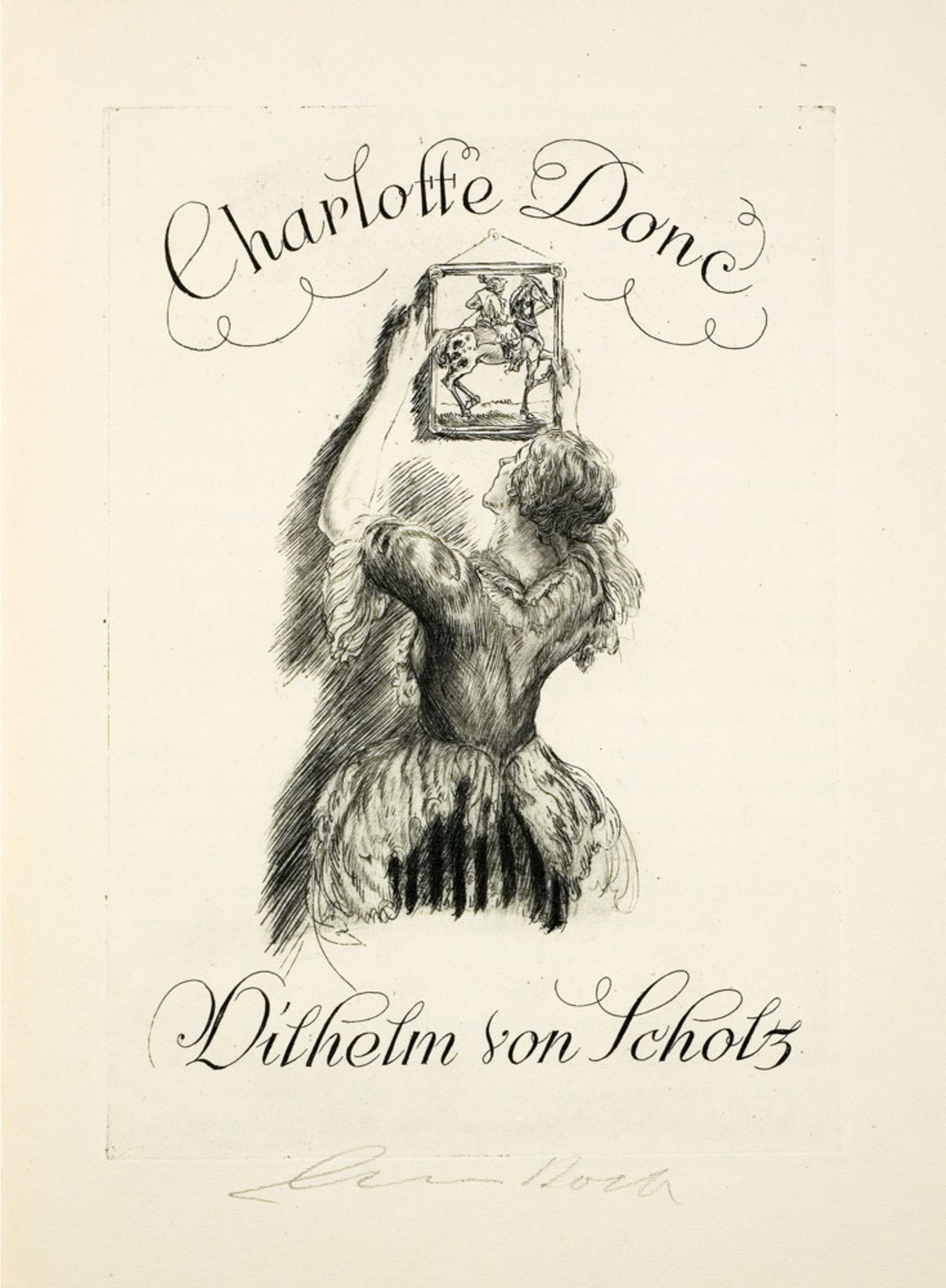 Alois Kolb - Wilhelm von Scholz. Charlotte Donc. - Image 2 of 5