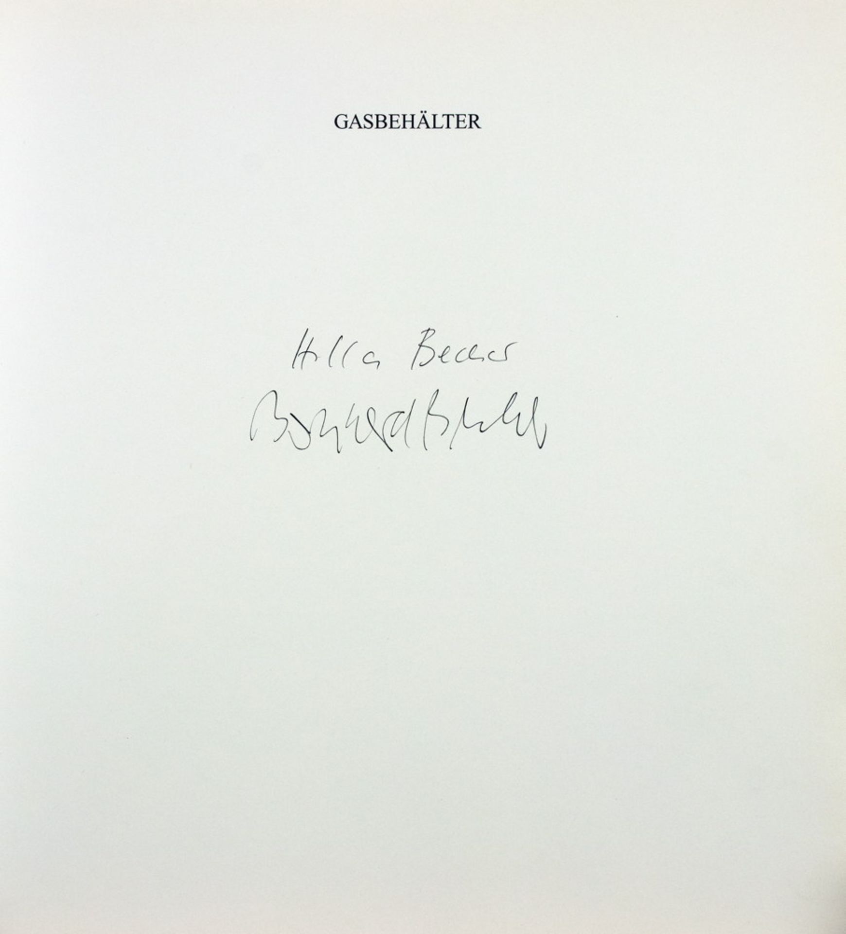 Fotografie - Bernd und Hilla Becher. Gasbehälter. - Image 2 of 2