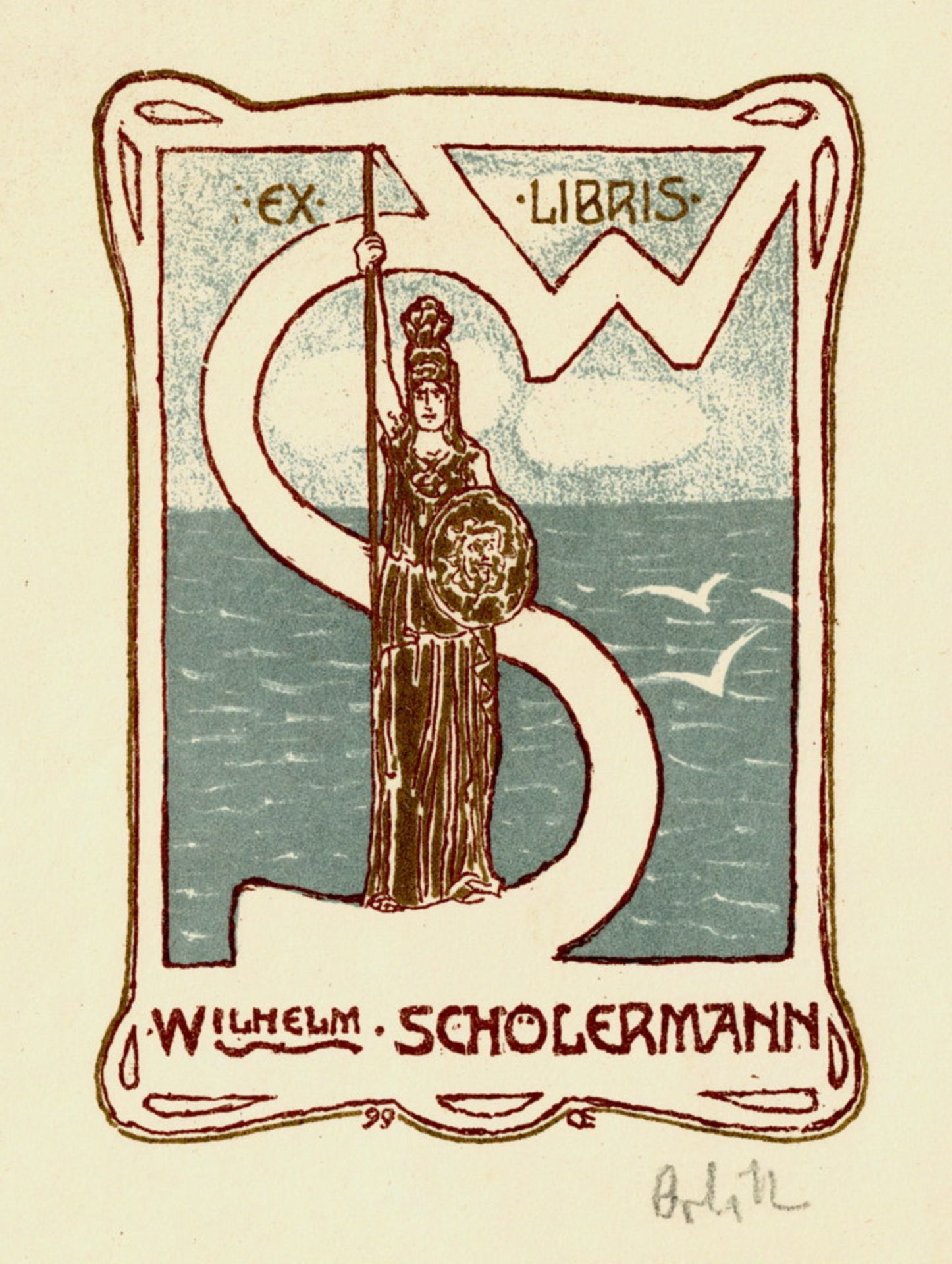 Emil Orlik. Vier Radierungen und drei originalgraphische Exlibris. - Bild 4 aus 6