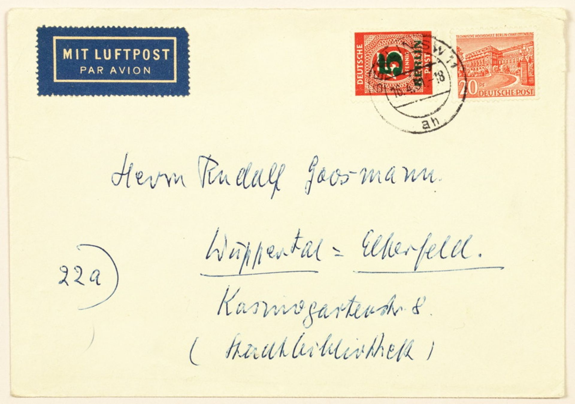Gottfried Benn. Brief mit eigenhändiger Unterschrift. - Image 2 of 2