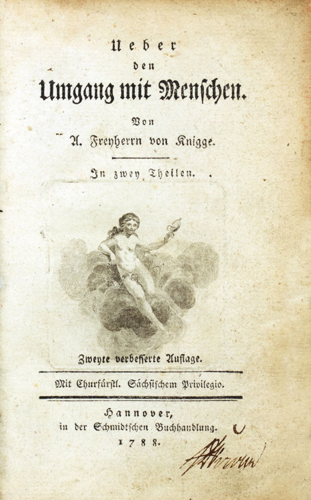 Adolph Freiherr Knigge. Ueber den Umgang mit Menschen.