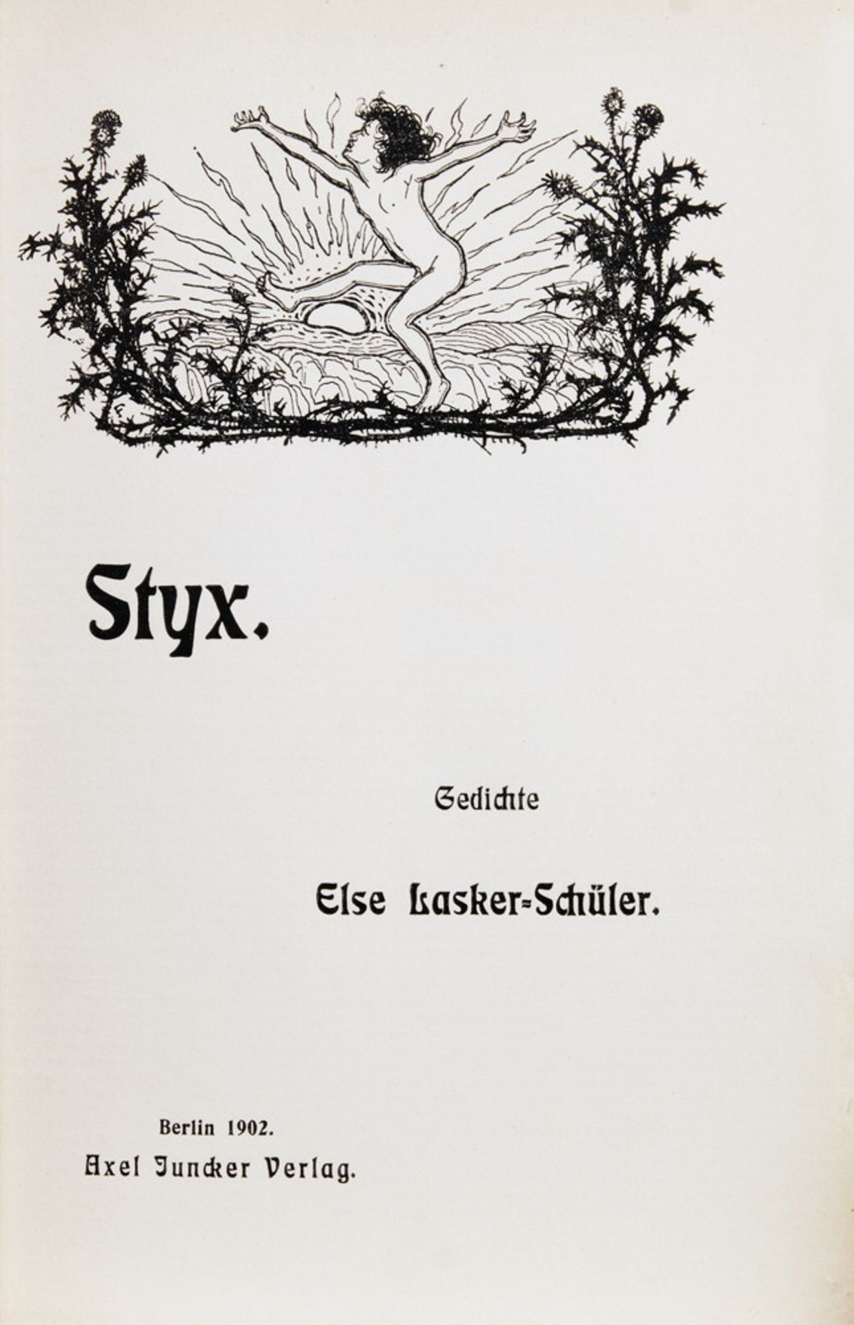 Else Lasker-Schüler. Styx.